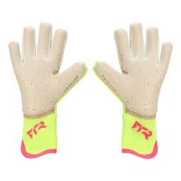 Puma FUTURE Ultimate NC Printed Yellow Alert & Sun Struck Goalkeeper Gloves - 10 image 3