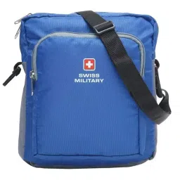SWISS MILITARY Stardust 4 L Blue Polyester Sling Bag, STARDUST_BAG_BLU-picture-18
