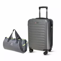 SWISS MILITARY Contour 38 L & 27 L Multicolor ABS Luggage Bag & Duffle Bag Combo, HTL99_DB10 image 2