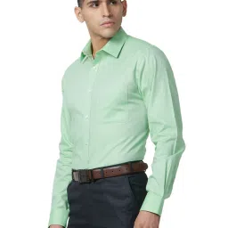 Raymond Green Cotton Classic Fit Texture Shirts image 3