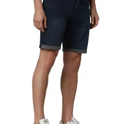 celio celio* Dark Blue Slim Fit Denim Shorts image 3