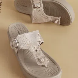 Carlton London Women's Rose Gold Casual Sandals-picture-45