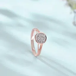 Mia by Tanishq 14k (585) White & Rose Gold and Diamond Glow Getter Casual Rings-picture-16