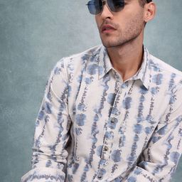 R.Code by The Roadster Life Co. Abstract Print Casual Shirt-picture-0