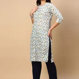 SHOWOFF Women Floral Printed Indie Florals Kurta image 4