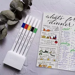 Uni EMOTT SY1 0.4 mm Fine Tip Marking Pen Yellow, Green, Red, Black & Blue Ink Color (Pack of 5 Pcs) image 3