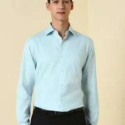 Allen Solly Blue Cotton Regular Fit Formal Shirt-picture-25