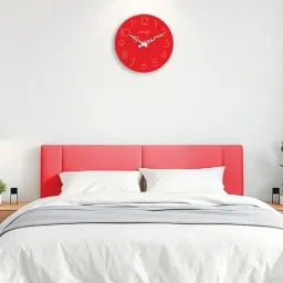 Random Red Plastic Round Wall Clock image 2