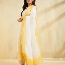 Fabindia Off White Embroidered Dupatta image 2