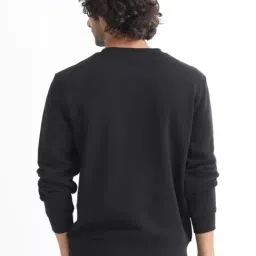 Rare Rabbit Black Relaxed Fit Graphic Sweatshirt image 2