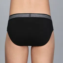 Mast & Harbour Pack Of 2 Mid-Rise Basic Briefs MnH_001_BRF_NB_BLK_2PC image 4