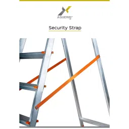 AGUERRI 5 Steps Aluminium Ladder Orange Lightweight & Foldable with Wide Platform for Indoor & Outdoor Use image 3