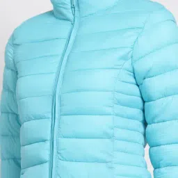 Mode by Red Tape Blue Round Neck Puffer Jacket image 5