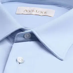 AD by Arvind Light Blue Regular Fit Shirt image 5