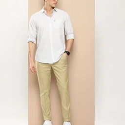 encore by INVICTUS Men Pleated Casual Trousers image 5