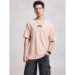 WROGN Oversized Fit Typography Printed Pure Cotton T-shirt image 2