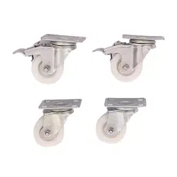 Fulcrum Swivel Bush Type Castor Wheel 76.2 mm (3 Inch) Wheel Dia and White Color, FCW-31W (Set of 4)-picture-12