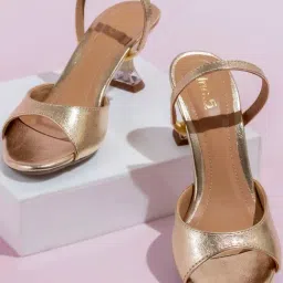 Inc.5 Women's Gold Sling Back Stilettos-image-29