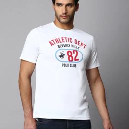 Beverly Hills Polo Club White Regular Fit Cotton Crew T-Shirt-picture-30