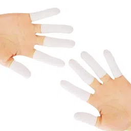 Robustt Disposable Latex Finger Cots White Color (Pack of 144 Piece)-image-0