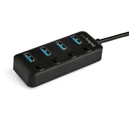 StarTech.com USB Hub 4 Ports USB 3.0 USB-A 85 mm x 34.9 mm x 1.9 cm, HB30C4AIB image 3