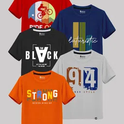 Kids Basket Boys Cotton Tshirts-image-96