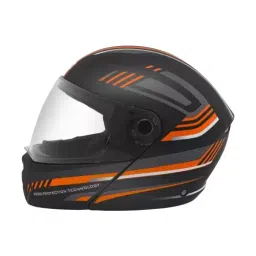 Studds NINJA ELITE SUPER D1 DECOR Matt Black 570 mm Medium Full Face Flip-up Helmet, D1 MATT BLACK N10-picture-32