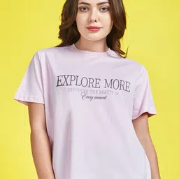 Mast & Harbour Women Printed T-shirt-picture-10