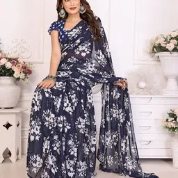 Moda Rapido Floral Printed Saree image 3