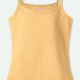 Ariel Cotton Lycra Knit Pack Of 3 Sleeveless Solid Camisoles - White Beige & Black image 4