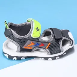 Cute Walk by Babyhug Sandals With Velcro closure - Grey image 4