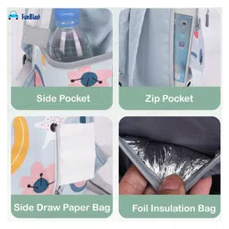 FunBlast Travel Mother Backpack with Multiple Pockets  Light Blue image 4
