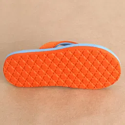 Cute Walk by Babyhug Slip on Flip Flops Crab Print - Blue and Orange image 5