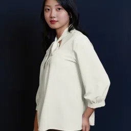 Zink London White Regular Fit Top image 3