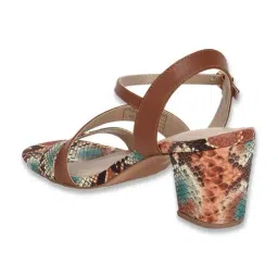 Allen Solly Women's Tan Ankle Strap Sandals image 5