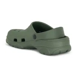 Ajile by Pantaloons Men's Olive Back Strap Clogs image 5