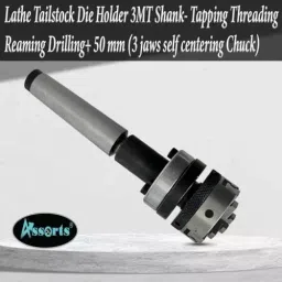 Assorts Tailstock Die Holder Set Alloy Steel 3MT 50 mm Chuck Self Centering 3 jaw image 5