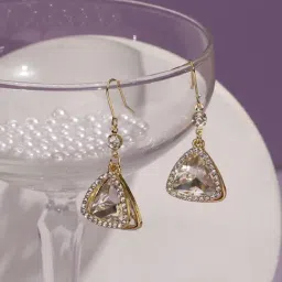 Sohi Gold Plated Designer Stone Party Drop Earring For Women-image-74