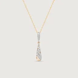 Mia by Tanishq Diamond 14k (585) Yellow Gold Pendant for Women image 2