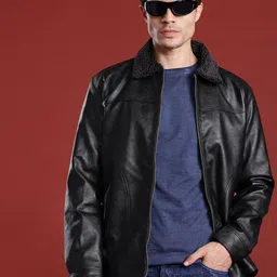 Leather Retail Lightweight Biker Jacket-picture-11