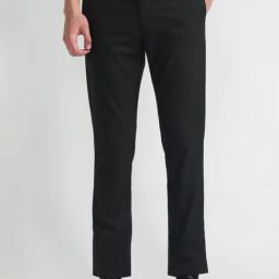 Arrow Black Slim Fit Trousers-picture-35