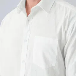The Souled Store Pristine Cotton Linen Shirt image 4