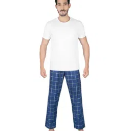 XYXX White & Navy Regular Fit Night Suit-picture-34