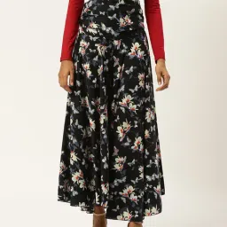 Trend Arrest Black Regular Fit Pleated Palazzos-picture-38