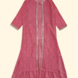 Akkriti by Pantaloons Kids Pink Embellished Party Dress-image-18