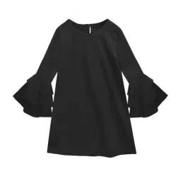 A.T.U.N. Black Solid Full Sleeves Dress-picture-19