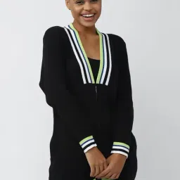 Forever 21 Black Cotton Cardigan-picture-37