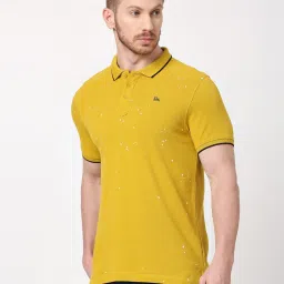 Being Human Orange Regular Fit Printed Polo T-Shirt image 3