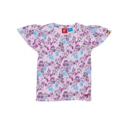 H by Hamleys Girls Lavender Printed Top-image-30