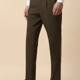 Allen Solly Brown Slim Fit Trousers image 3